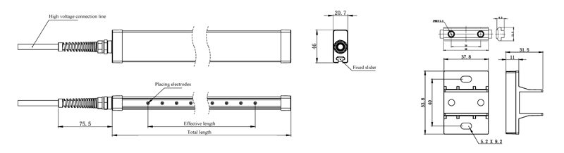 Specification of QP-H66 Static Eliminator
