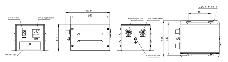 Specification of QP-HD Static Eliminator