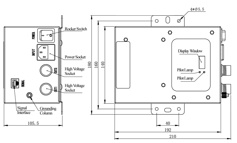 Specification of QP-HE20 Static Eliminator
